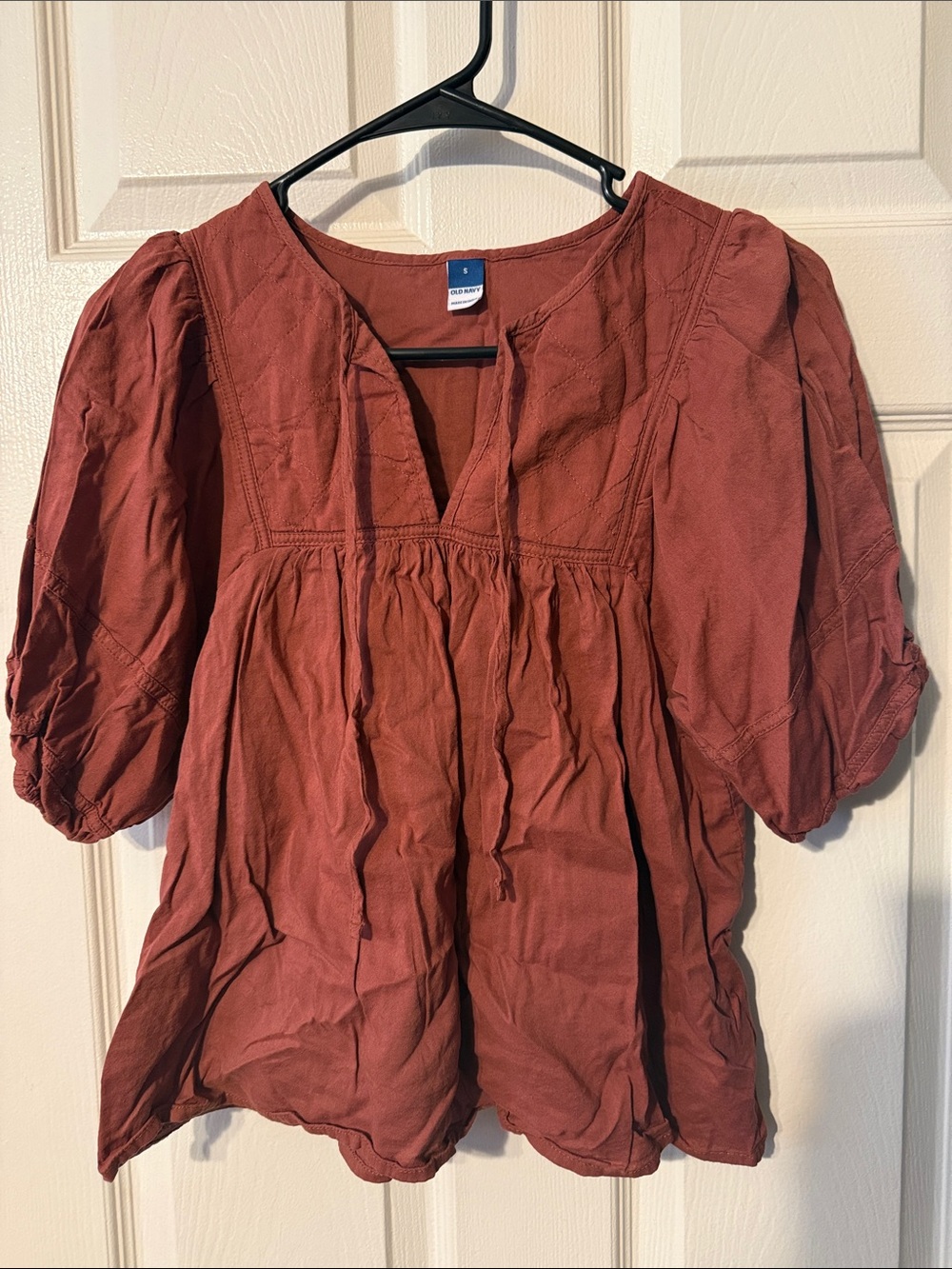 Old Navy Rust Red Peasant Tunic